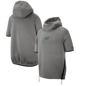 NWT Philadelphia Eagles Nike Sideline Repel Short Sleeve Pullover Hoodie - Small